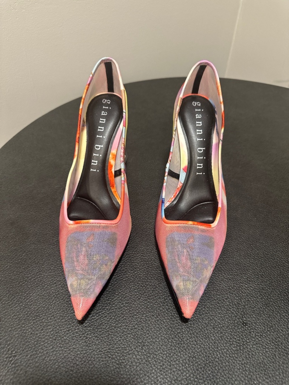 Gianni Bini Multicolor Pointed Toe Pumps - Pink & Purple Accents